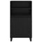 vidaXL Highboard with Shelf with Storage with Door Black 60 x 36 x 110 cm Engineered wood