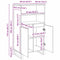 vidaXL Highboard with Shelf with Storage with Door Black 60 x 36 x 110 cm Engineered wood