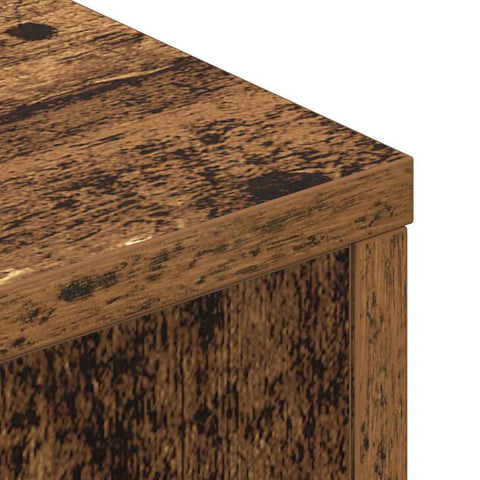 vidaXL Headboard Cabinet with Shelf Old wood Engineered wood