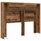 vidaXL Headboard Cabinet with Shelf Old wood Engineered wood