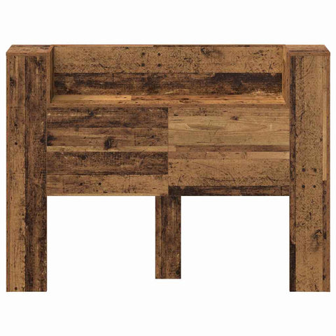 vidaXL Headboard Cabinet with Shelf Old wood Engineered wood
