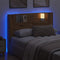 vidaXL Headboard Cabinet with Shelf Artisan oak Engineered wood