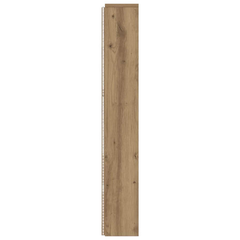 vidaXL Headboard Cabinet with Shelf Artisan oak Engineered wood