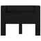 vidaXL Headboard Cabinet with Shelf Black oak Engineered wood