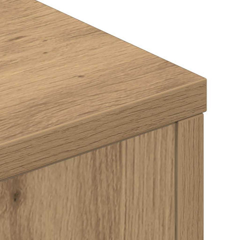 vidaXL Headboard Cabinet with Shelf Artisan oak Engineered wood