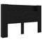 vidaXL Headboard Cabinet with Shelf Black oak Engineered wood