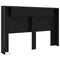 vidaXL Headboard Cabinet with Shelf Black oak Engineered wood