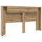 vidaXL Headboard Cabinet with Shelf Artisan oak 180 x 17 x 104.5 cm