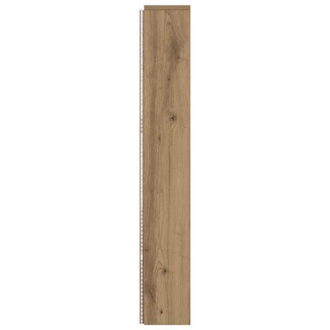 vidaXL Headboard Cabinet with Shelf Artisan oak 180 x 17 x 104.5 cm