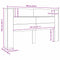 vidaXL Headboard Cabinet with Shelf Artisan oak 180 x 17 x 104.5 cm
