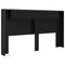 vidaXL Headboard Cabinet Black oak 180 x 17 x 104.5 cm Engineered wood