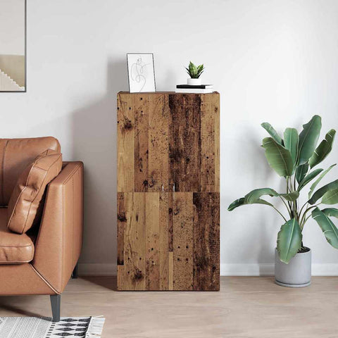 vidaXL Office Cabinet Old wood 60 x 32 x 115 cm Engineered wood