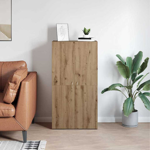 vidaXL Office Cabinet Artisan oak 60 x 32 x 115 cm Engineered wood