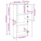 vidaXL Office Cabinet Artisan oak 60 x 32 x 115 cm Engineered wood