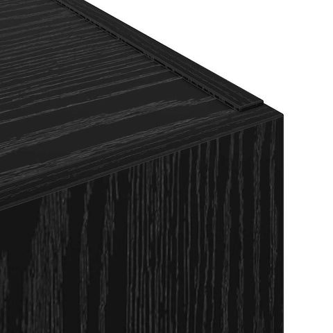 vidaXL Office Cabinet Black oak 60 x 32 x 115 cm Engineered wood