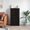 vidaXL Office Cabinet Black oak 60 x 32 x 115 cm Engineered wood
