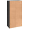 vidaXL Office Cabinet Black oak 60 x 32 x 115 cm Engineered wood
