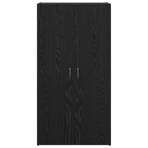 vidaXL Office Cabinet Black oak 60 x 32 x 115 cm Engineered wood