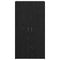 vidaXL Office Cabinet Black oak 60 x 32 x 115 cm Engineered wood