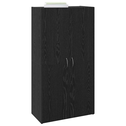 vidaXL Office Cabinet Black oak 60 x 32 x 115 cm Engineered wood