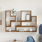 vidaXL Wall Cube with Shelf Wall-mounted Other with Storage Old wood 96 x 12 x 64 cm Engineered wood