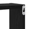 vidaXL Wall Cube with Shelf Black oak 96 x 12 x 64 cm Engineered wood