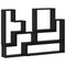 vidaXL Wall Cube with Shelf Black oak 96 x 12 x 64 cm Engineered wood