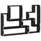 vidaXL Wall Cube with Shelf Black oak 96 x 12 x 64 cm Engineered wood