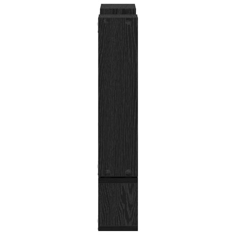 vidaXL Wall Cube with Shelf Black oak 96 x 12 x 64 cm Engineered wood
