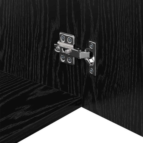 vidaXL Wall Cabinet Black oak 50 x 42.5 x 40 cm Engineered wood