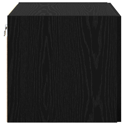 vidaXL Wall Cabinet Black oak 50 x 42.5 x 40 cm Engineered wood