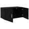vidaXL Wall Cabinet Black oak 80 x 42.5 x 40 cm Engineered wood