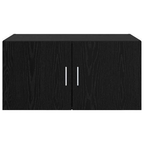 vidaXL Wall Cabinet Black oak 80 x 42.5 x 40 cm Engineered wood