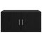 vidaXL Wall Cabinet Black oak 80 x 42.5 x 40 cm Engineered wood