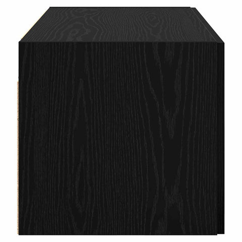 vidaXL Wall Cabinet Black oak 80 x 42.5 x 40 cm Engineered wood