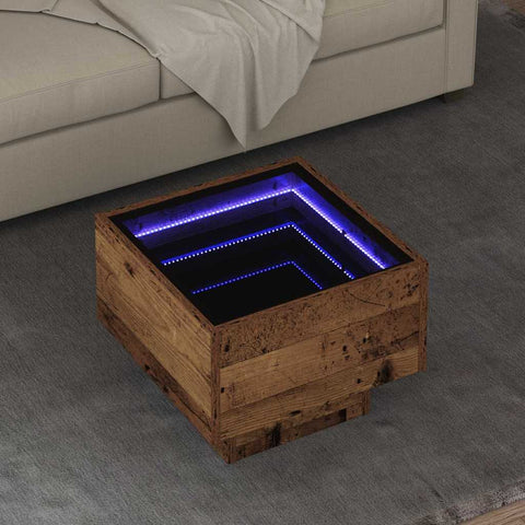 vidaXL Side Table Old wood 40 x 40 x 30 cm Engineered wood