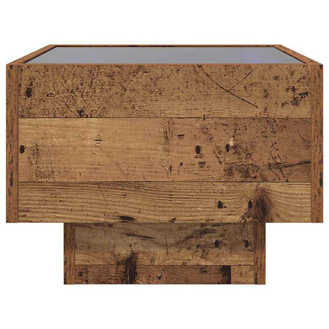 vidaXL Side Table Old wood 40 x 40 x 30 cm Engineered wood