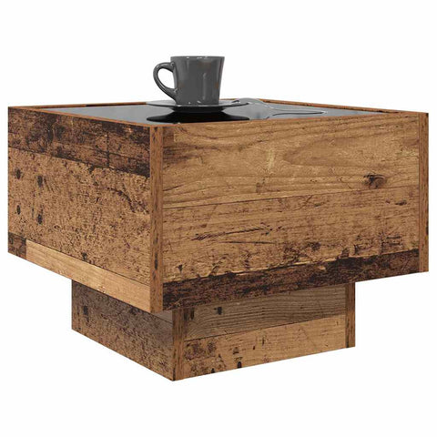 vidaXL Side Table Old wood 40 x 40 x 30 cm Engineered wood