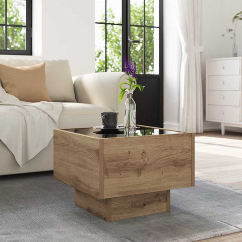vidaXL Side Table Artisan oak 40 x 40 x 30 cm Engineered wood
