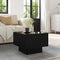 vidaXL Side Table Black oak 40 x 40 x 30 cm Engineered wood