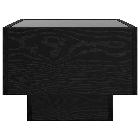 vidaXL Side Table Black oak 40 x 40 x 30 cm Engineered wood