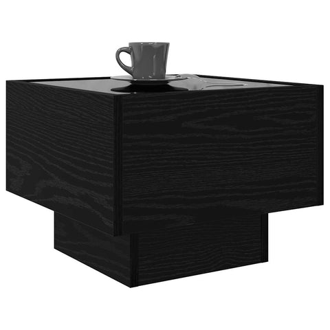 vidaXL Side Table Black oak 40 x 40 x 30 cm Engineered wood