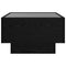 vidaXL Coffee Table Black oak 50 x 50 x 30 cm Engineered wood