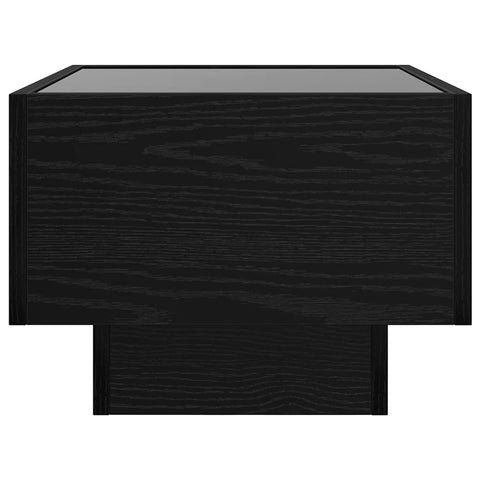 vidaXL Coffee Table Black oak 50 x 50 x 30 cm Engineered wood
