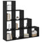 vidaXL Room Divider Bookcase Black oak 131.5 x 29 x 131.5 cm