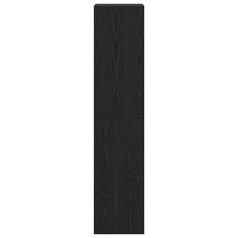 vidaXL Room Divider Bookcase Black oak 131.5 x 29 x 131.5 cm