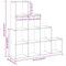 vidaXL Room Divider Bookcase Black oak 131.5 x 29 x 131.5 cm