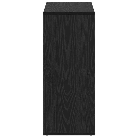 vidaXL Book Cabinet Black 69.5 x 29 x 69.5 cm Engineered Wood