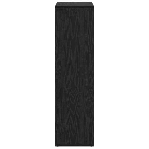 vidaXL Book Cabinet Black 69.5 x 29 x 103.5 cm Engineered Wood