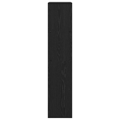 vidaXL Book Cabinet Black 69.5 x 29 x 137.5 cm Engineered Wood